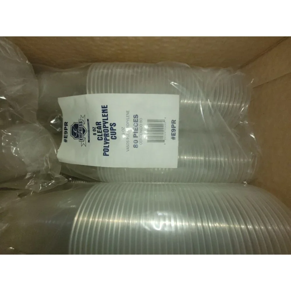 Empress #E9PR 9 oz. Polypropylene Cold Cups - Translucent (880) New